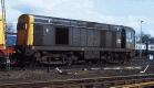 12Apr87. A closer look at 20223 complete with the 'Castle' emblem of Haymarket depot. 12Apr87. A closer look at 20223 complete with the 'Castle' emblem of Haymarket depot.